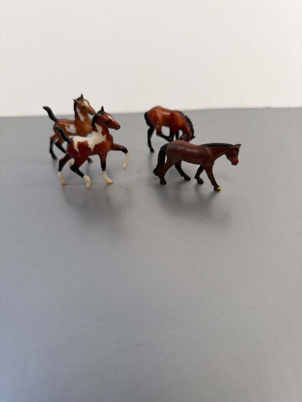 Breyer Stablemates Horse Figurines Lot of 4 - Scratching Foal, Prancing Foals, W
